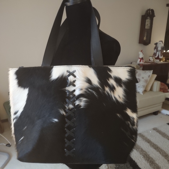 Women's Leather Cowhide tote - Picture 7 of 7